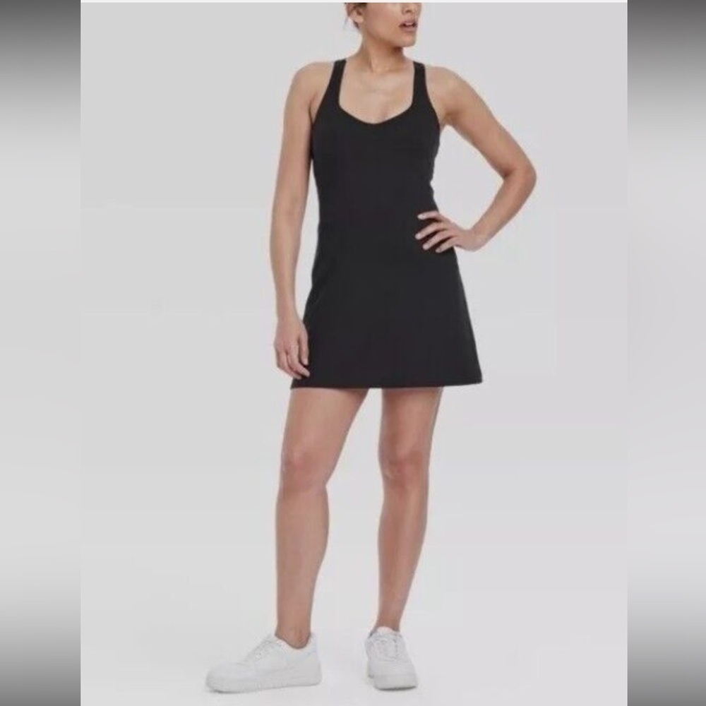 All in Motion XS Black Tennis Racerback Athletic Dress